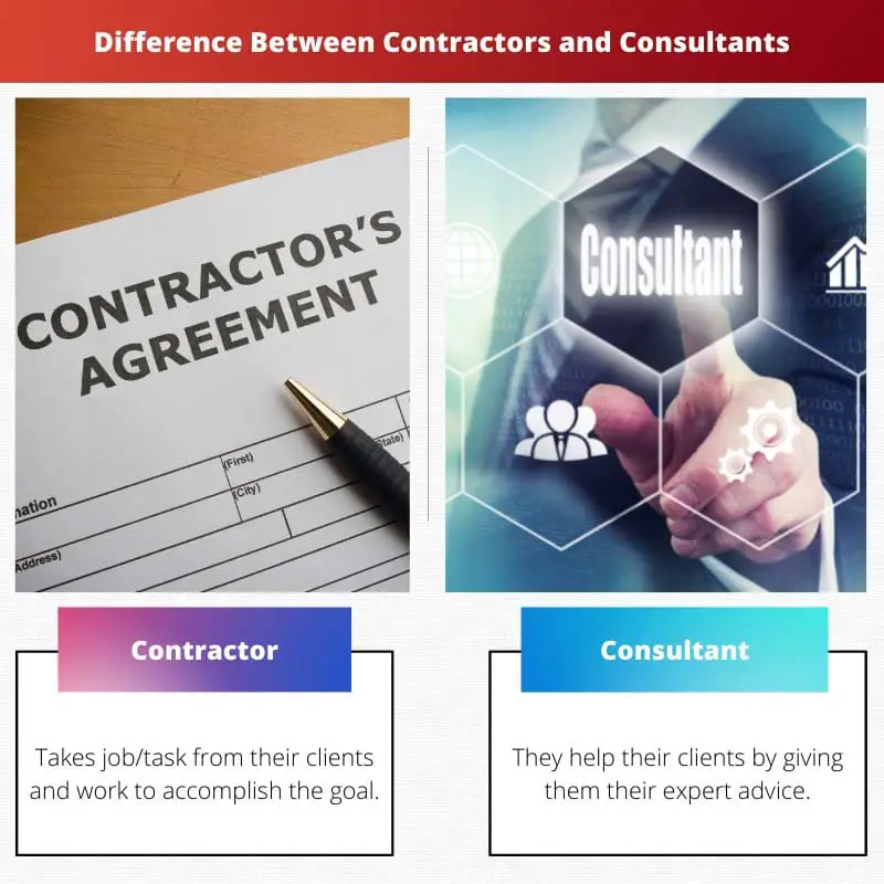 Difference Between Contractors and Consultants
