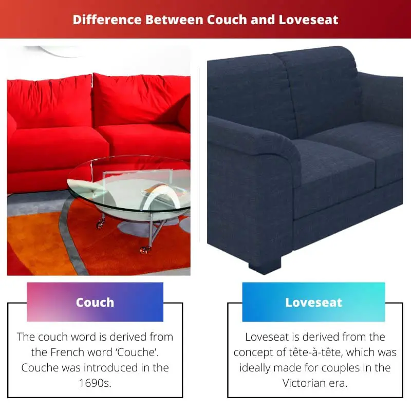 Difference Between Couch and Loveseat
