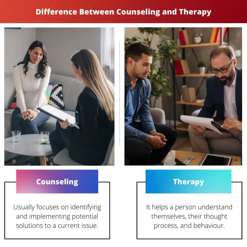 Difference Between Counseling and Therapy