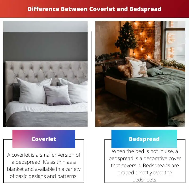 Difference Between Coverlet and Bedspread