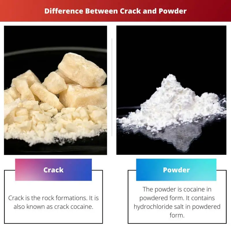 Difference Between Crack and Powder