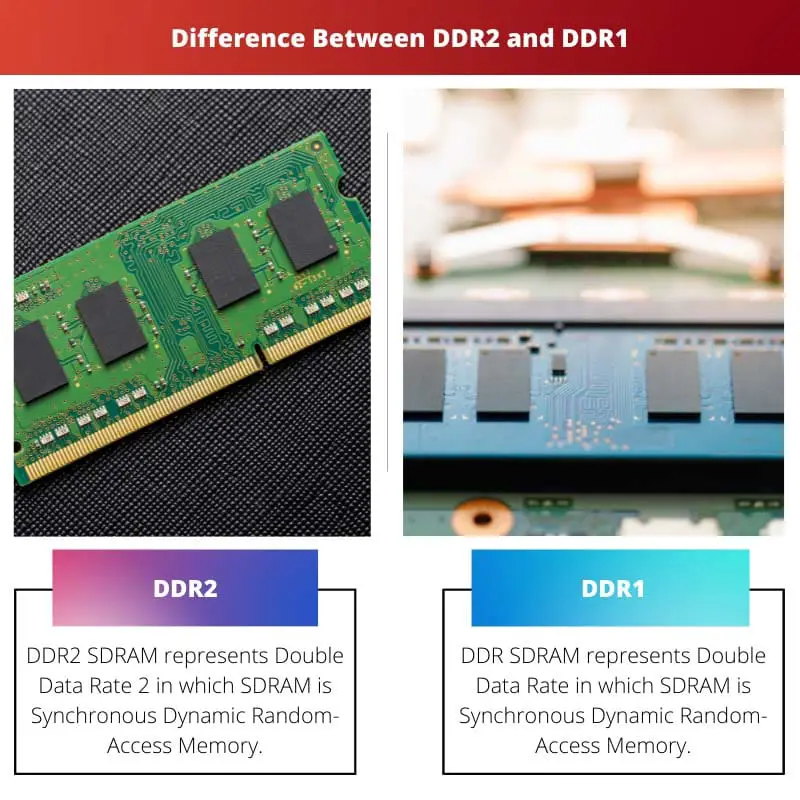 Difference Between DDR2 and DDR1
