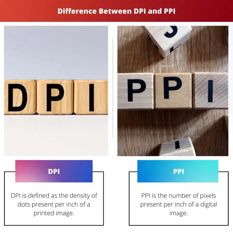 Difference Between DPI and PPI