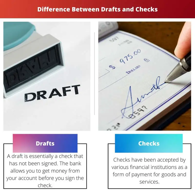 Difference Between Drafts and Checks