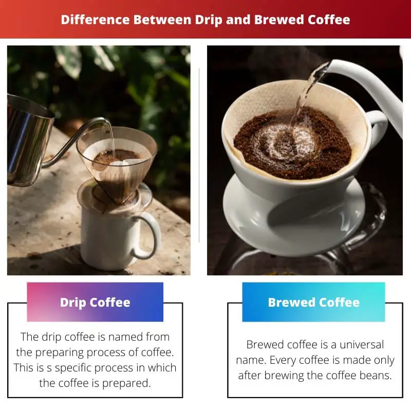 Difference Between Drip and Brewed Coffee