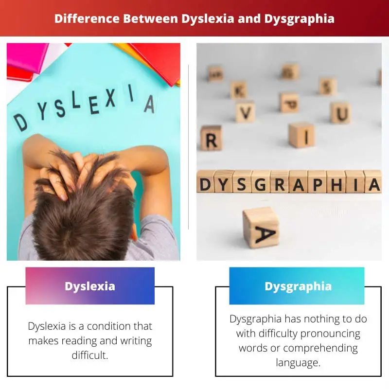 Difference Between Dyslexia and Dysgraphia