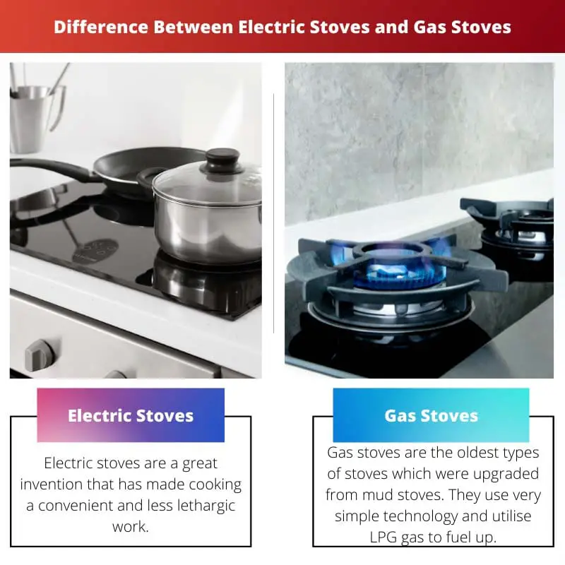 Difference Between Electric Stoves and Gas Stoves