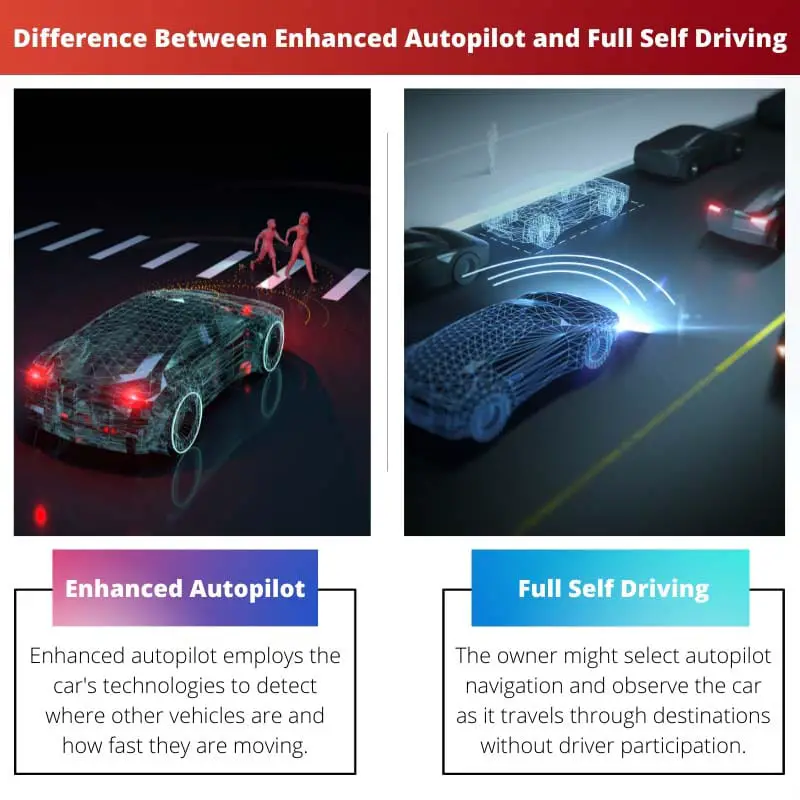 Difference Between Enhanced Autopilot and Full Self Driving