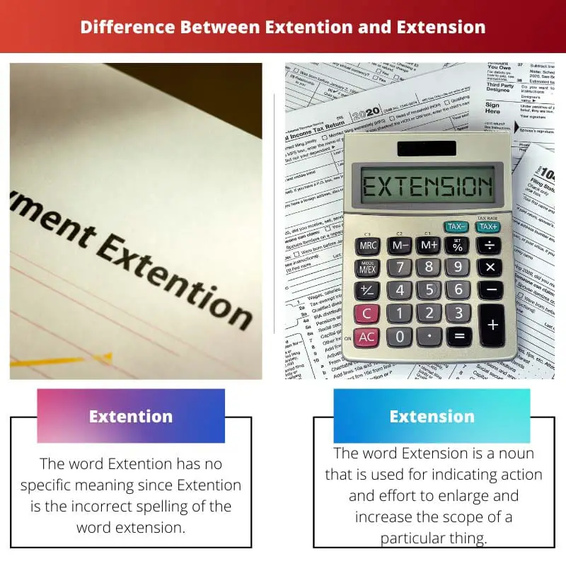 Difference Between Extention and