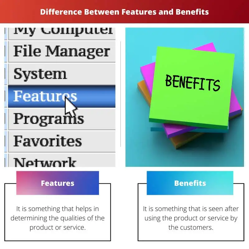 Difference Between Features and Benefits