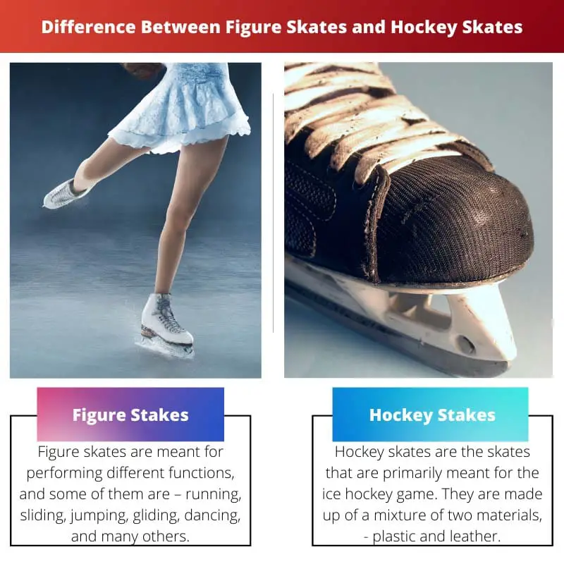 Difference Between Figure Skates and Hockey Skates