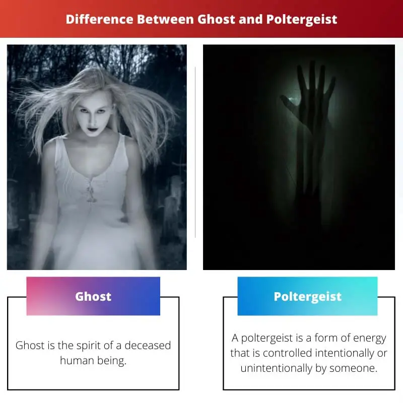 Difference Between Ghost and Poltergeist
