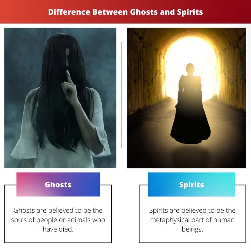 Difference Between Ghosts and Spirits