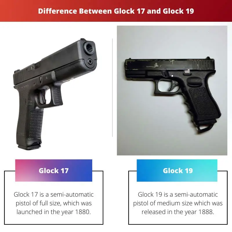 Difference Between Glock 17 and Glock 19