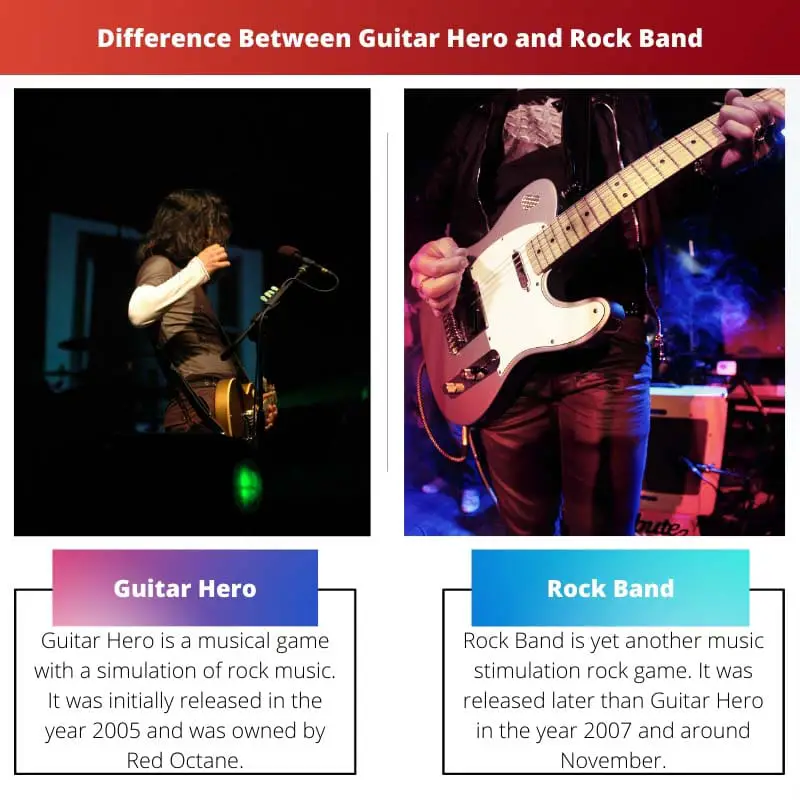 Difference Between Guitar Hero and Rock Band