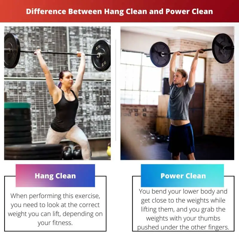 Difference Between Hang Clean and Power Clean