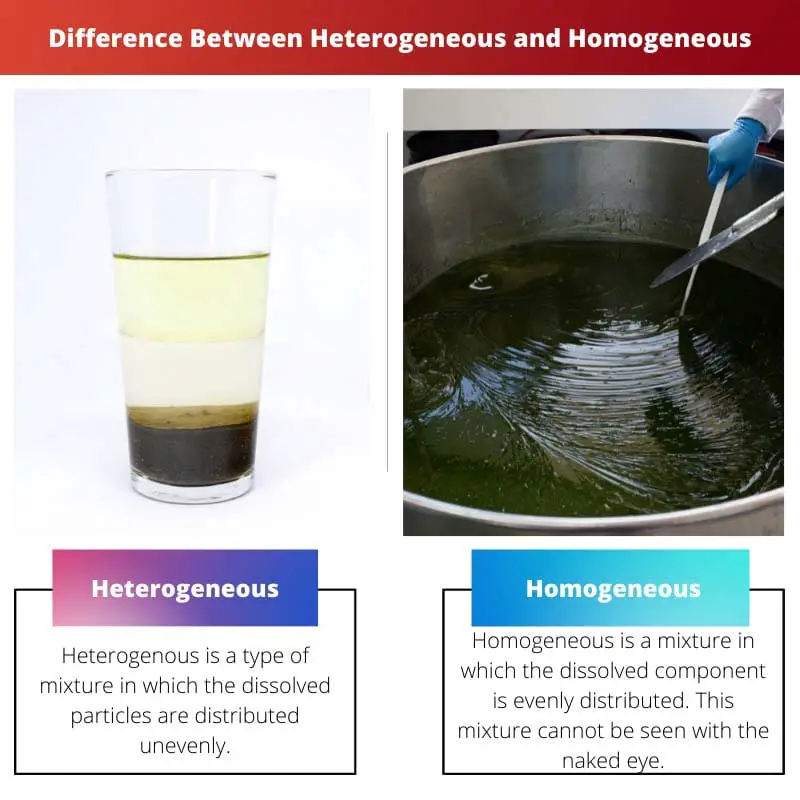 Difference Between Heterogeneous and Homogeneous