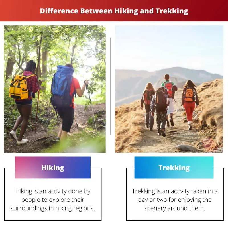 Difference Between Hiking and Trekking