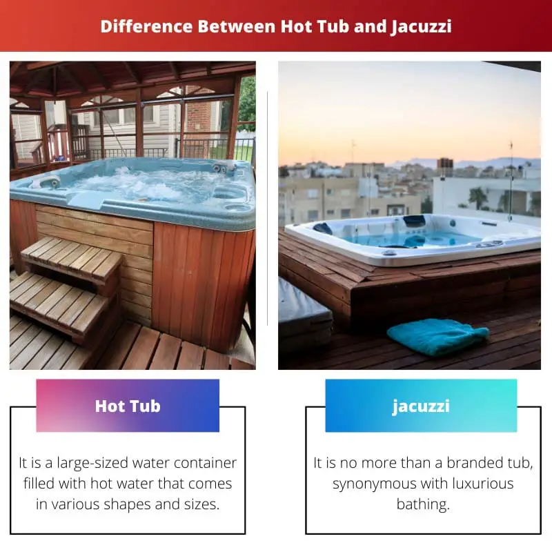 Difference Between Hot Tub and Jacuzzi