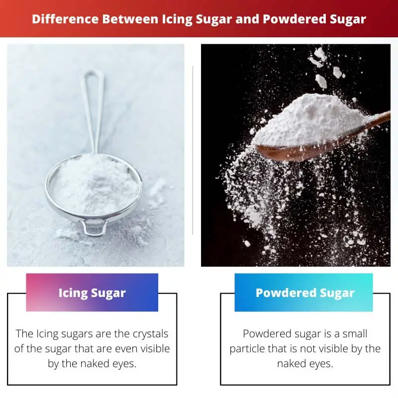Difference Between Icing Sugar and Powdered Sugar