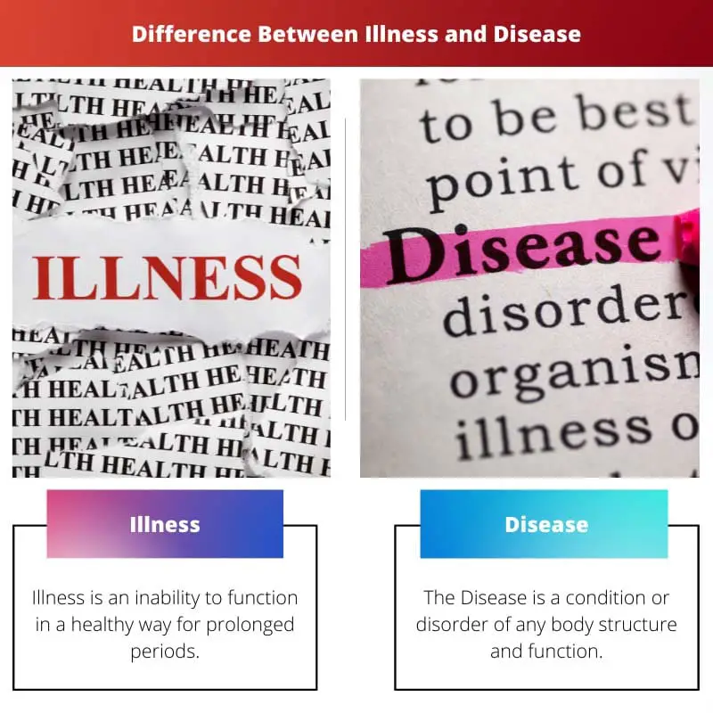 Difference Between Illness and Disease