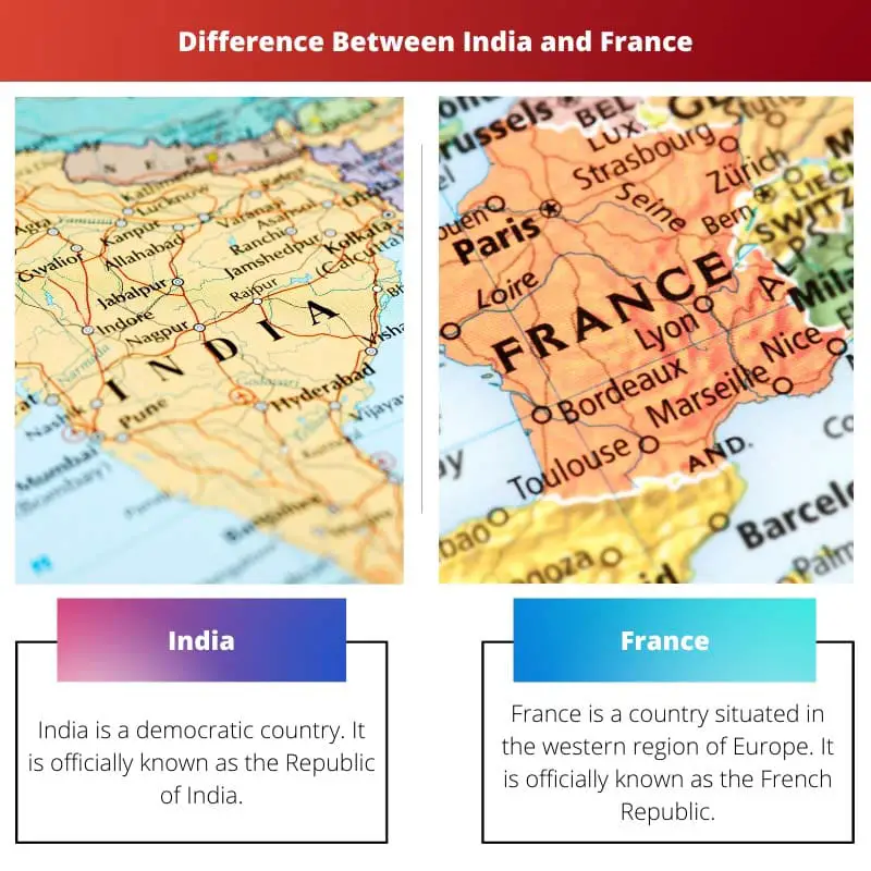 Difference Between India and France