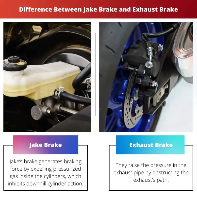 Difference Between Jake Brake and Exhaust Brake