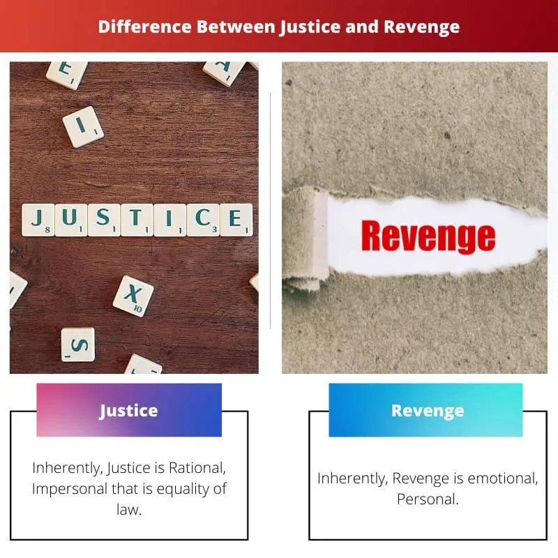 Difference Between Justice and Revenge