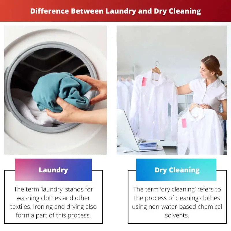 Difference Between Laundry and Dry Cleaning