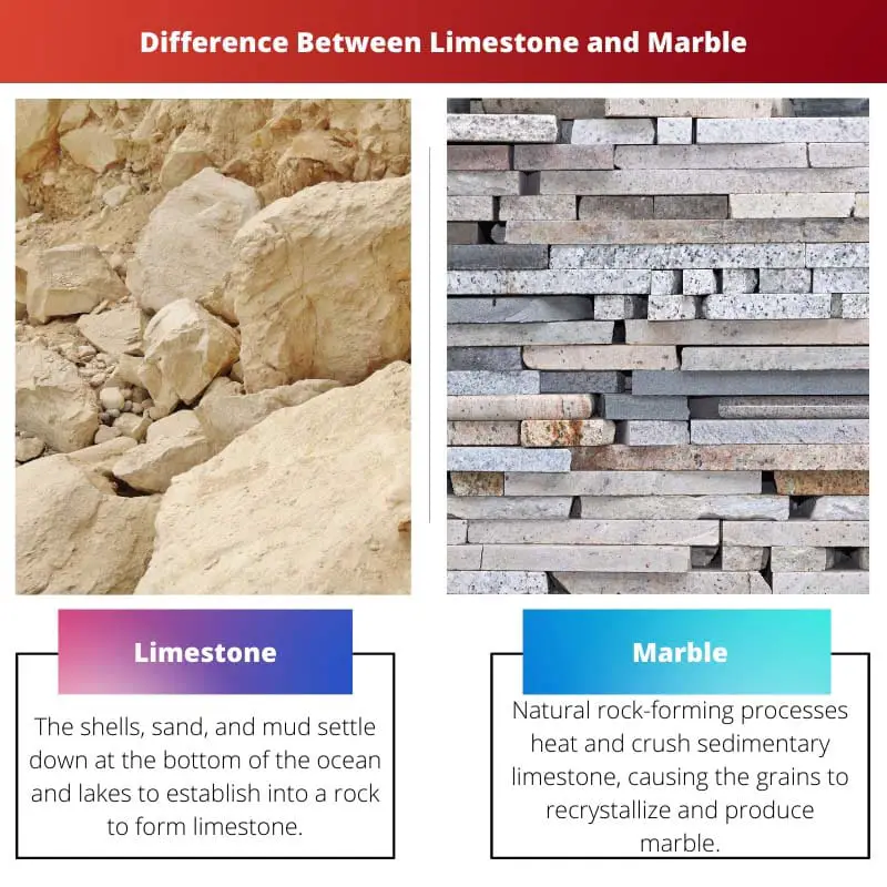 Difference Between Limestone and Marble