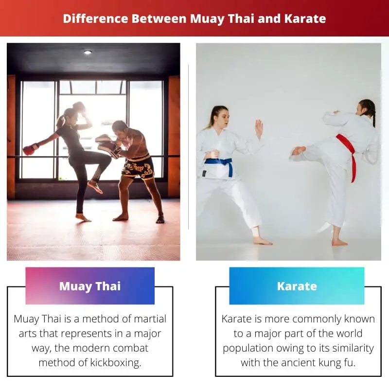 Difference Between Muay Thai and Karate