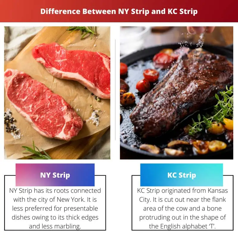 Difference Between NY Strip and KC Strip