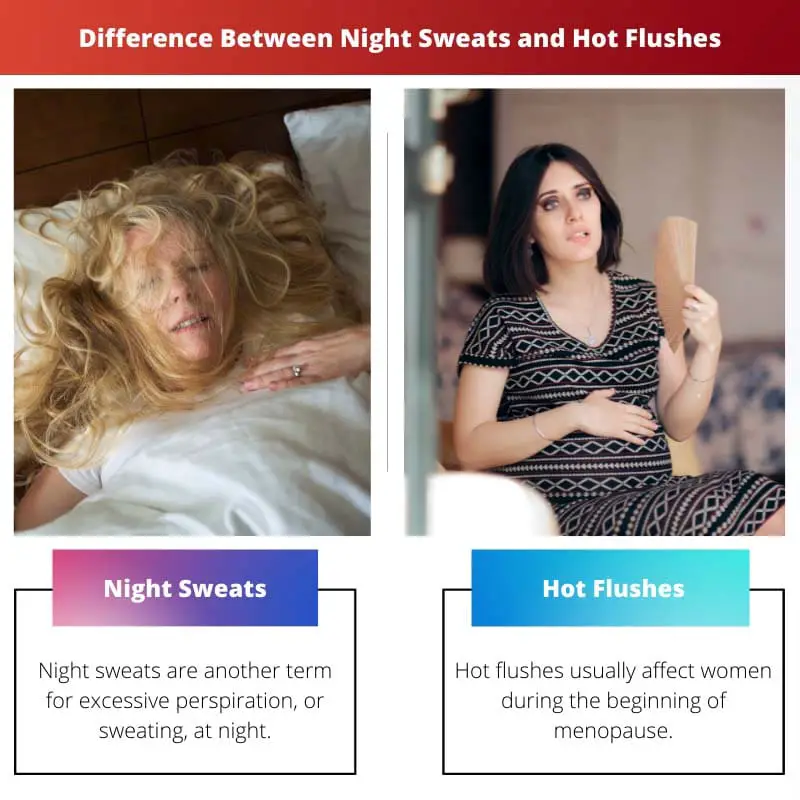 Difference Between Night Sweats and Hot Flushes