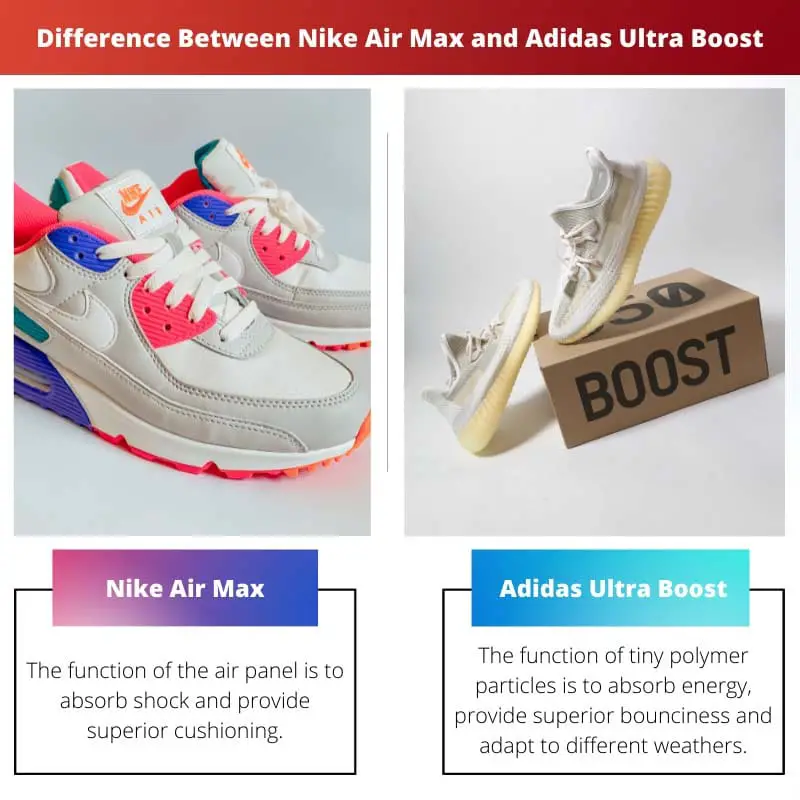 Difference Between Nike Air Max and Adidas Ultra Boost