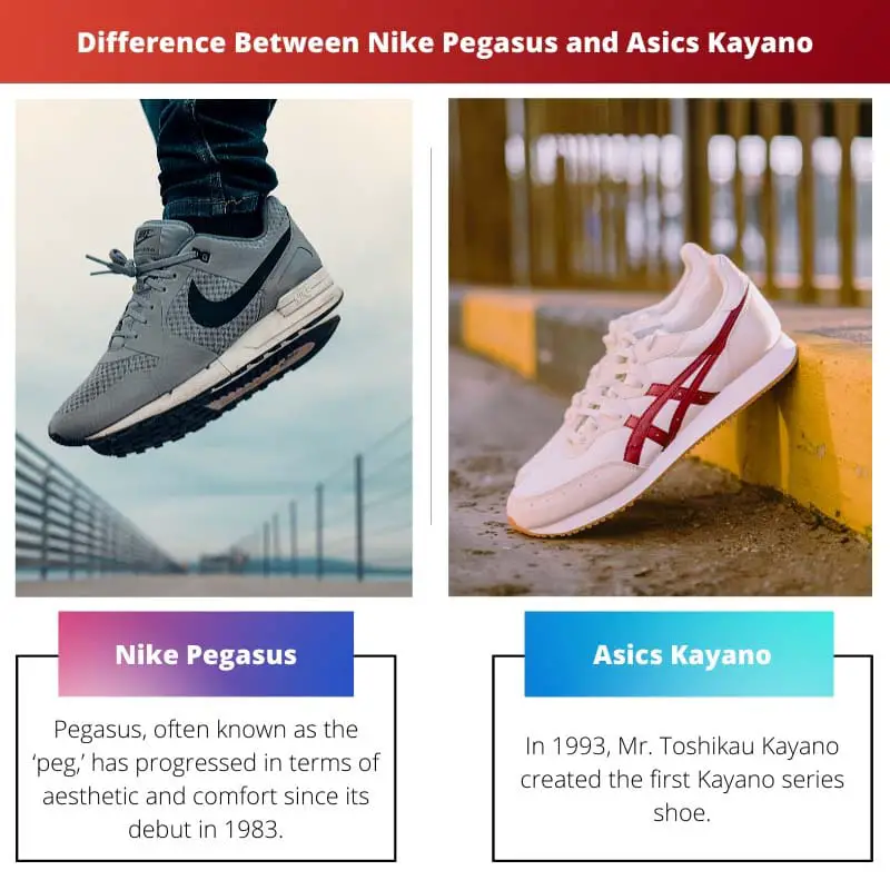 Difference Between Nike Pegasus and Asics Kayano