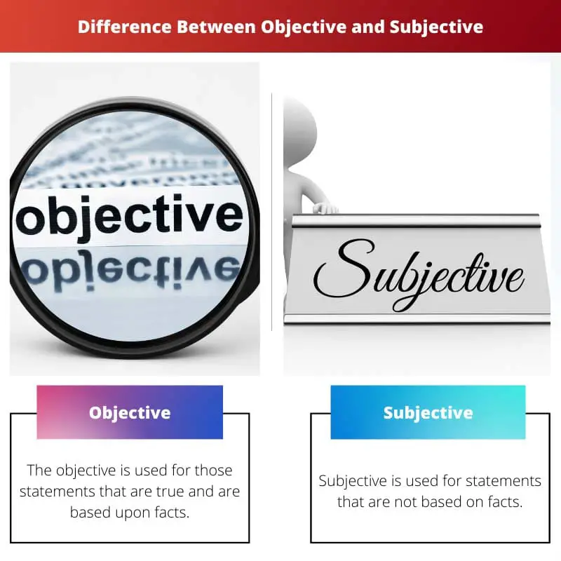 Difference Between Objective and Subjective