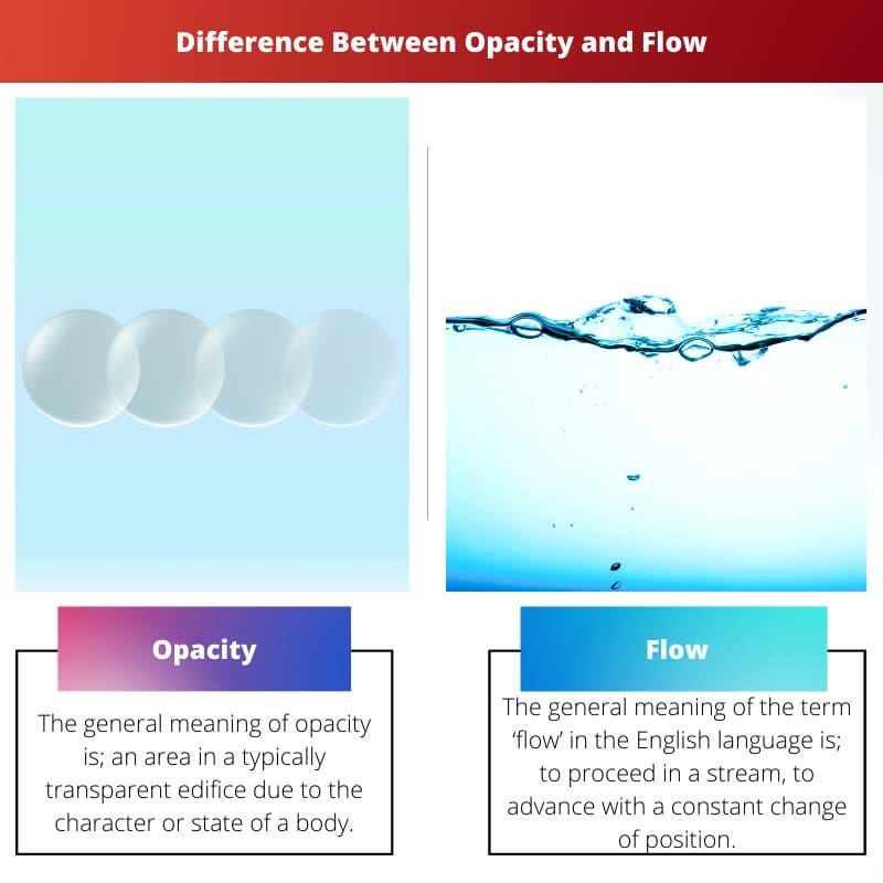 Difference Between Opacity and Flow