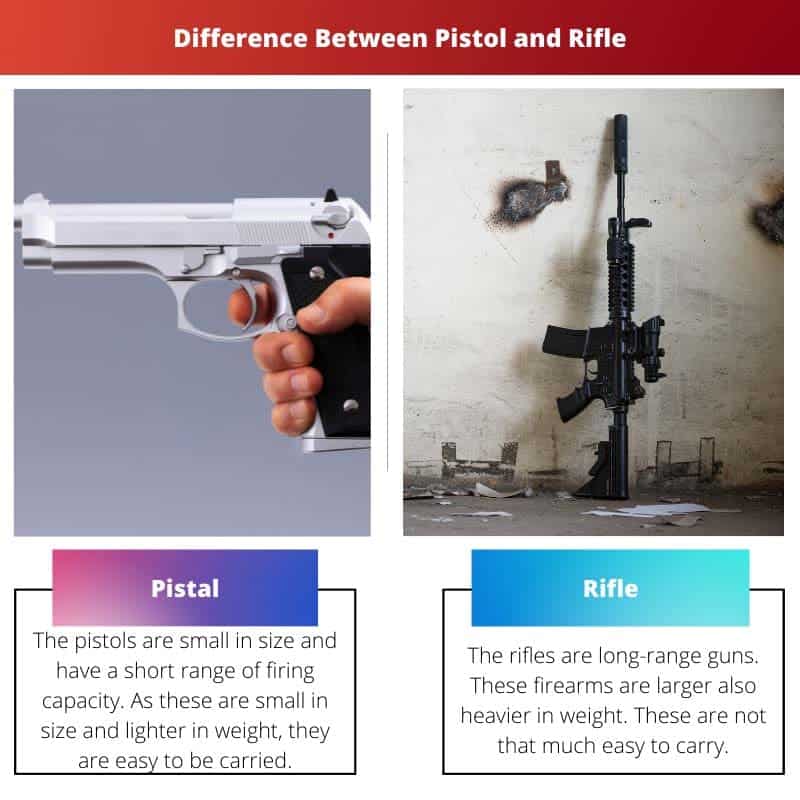 Pistol vs Rifle Difference and Comparison