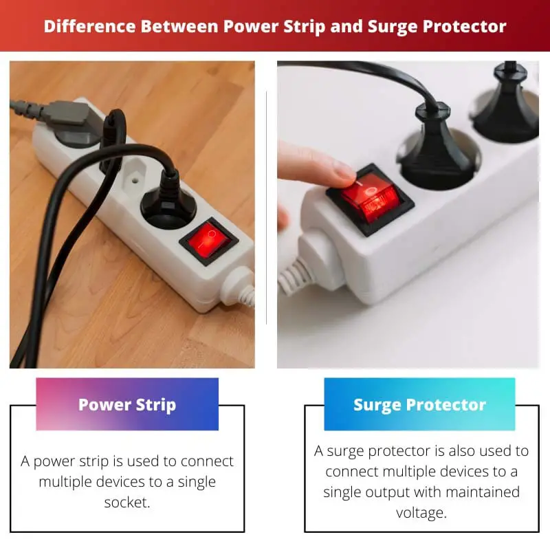 Difference Between Power Strip and Surge Protector