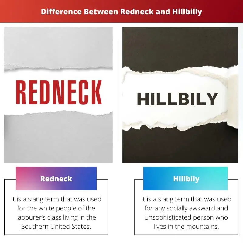Difference Between Redneck and Hillbilly