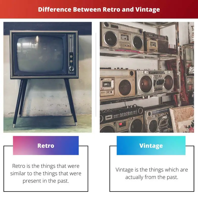 Difference Between Retro and Vintage