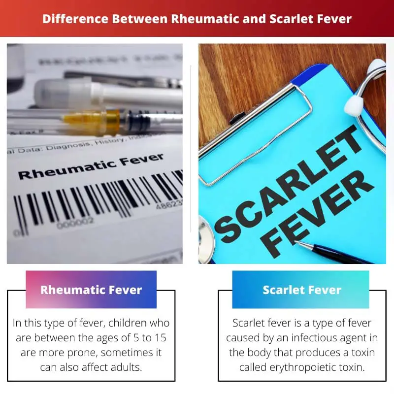 Difference Between Rheumatic and Scarlett Fever