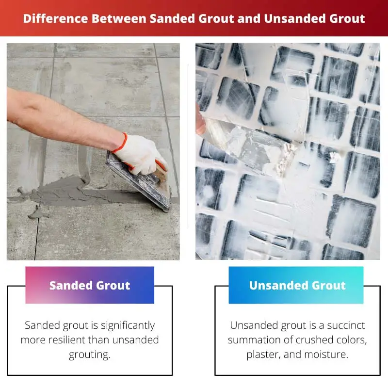 Difference Between Sanded Grout and Unsanded Grout