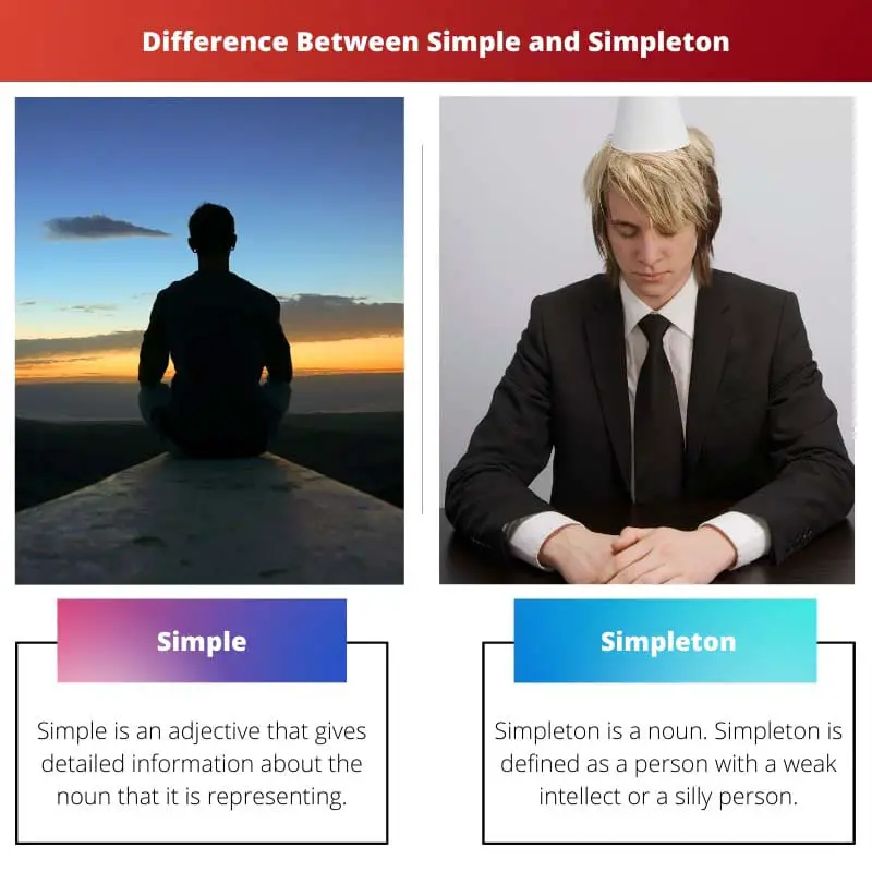 Difference Between Simple and Simpleton