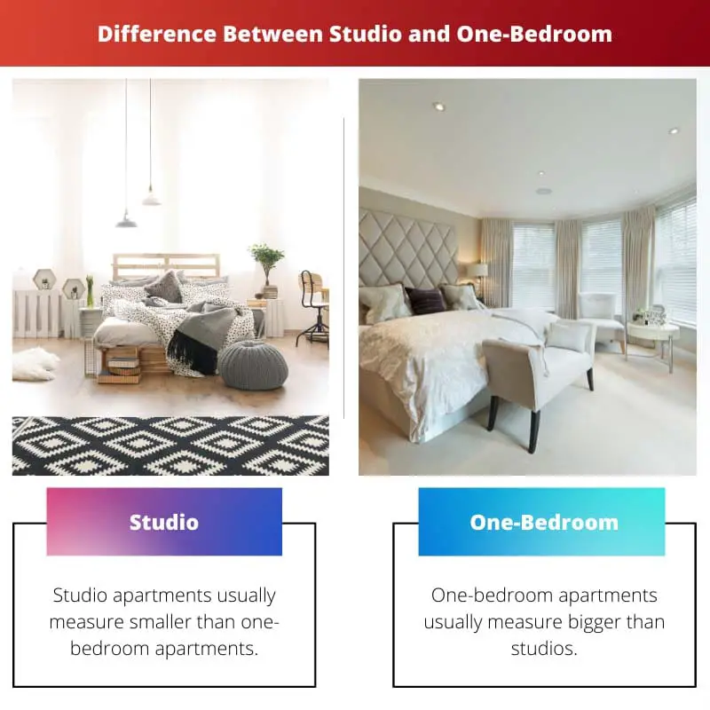 Difference Between Studio and One Bedroom