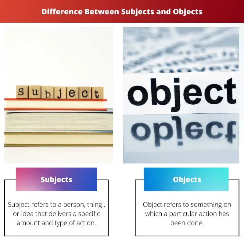 Difference Between Subjects and Objects