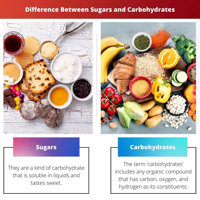 Difference Between Sugars and Carbohydrates