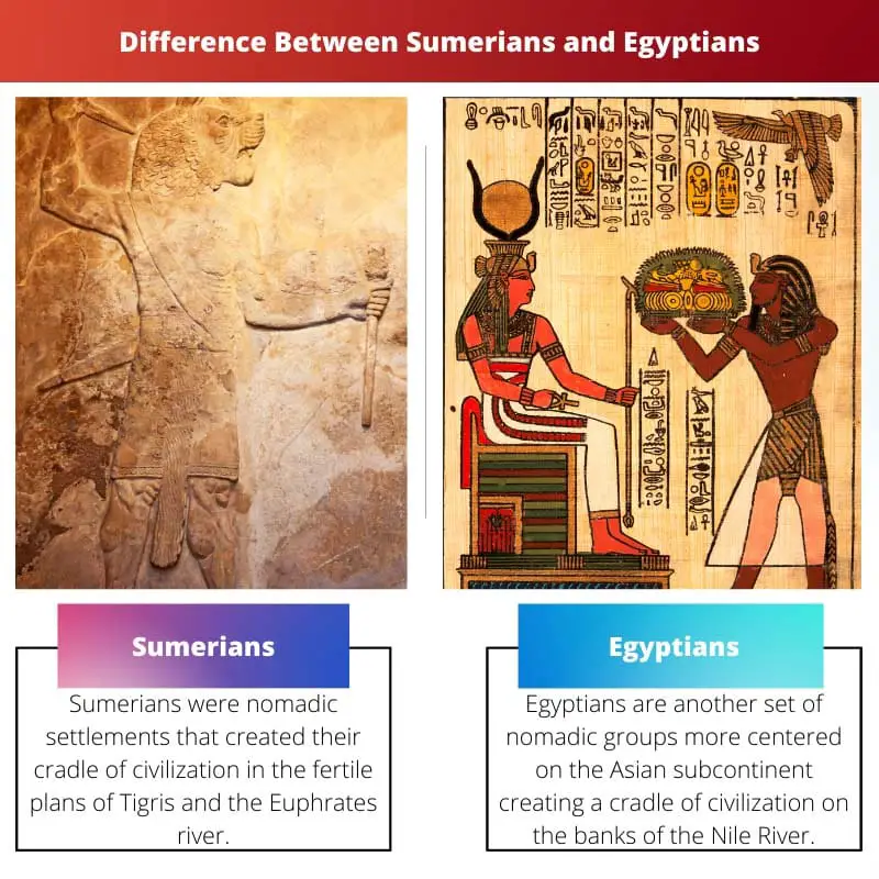 Difference Between Sumerians and Egyptians