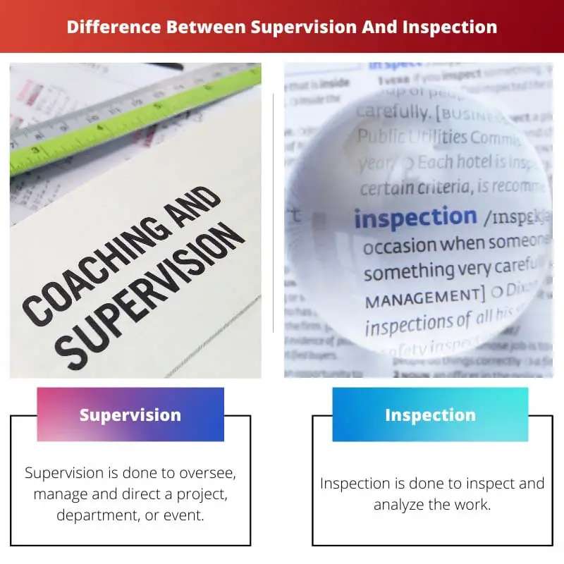 Difference Between Supervision And Inspection