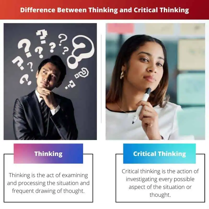 Difference Between Thinking and Critical Thinking